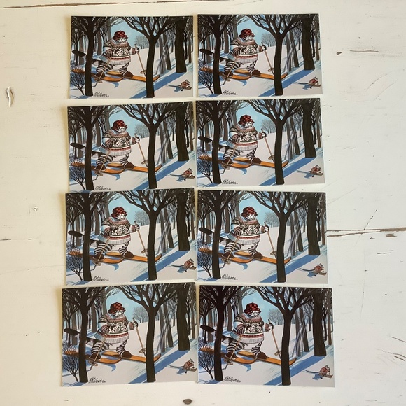 Assorted BK Kliban Pomegranate blank holiday postcards - Picture 2 of 7